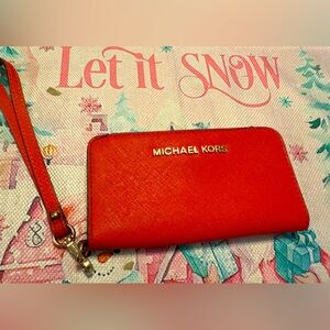 MK Red wristlet beautiful for a Christmas gift 🎁